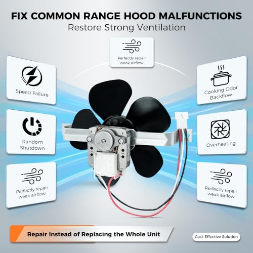Romalon 97012248 Range Hood Fan Motor Replacement Kit