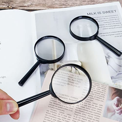 Magnifying Glass for Kids, 18 Pack Plastic Magnifier Hand Lens