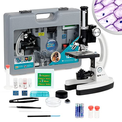 AmScope M30-BKI-PSI 1200X 52-pcs Microscope Kit with Deluxe Insect