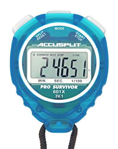 ACCUSPLIT Pro Survivor - A601X Stopwatch, Clock, Extra Large Display - color: Aqua
