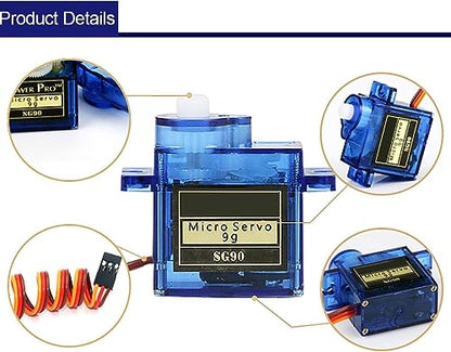 10PCS SG90 9G Mini Micro Servo Motor for Arduino RC Robot Airplane - style: 10PCS SG90