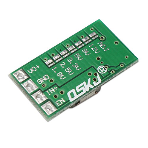 DROK 1.8V/2.5V/3.3V/12V/9V/5V Regulator Buck Converter Adjustable Pack of 5 - color: Green