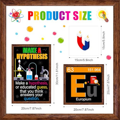 Zonon 27 Pcs Science Bulletin Board Set Science Classroom Decor, Black - color: Black