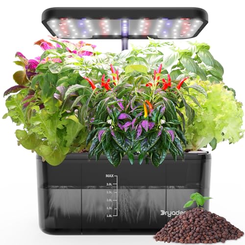 Hydroponics Growing System – Indoor Herb Garden w/Grow Light
