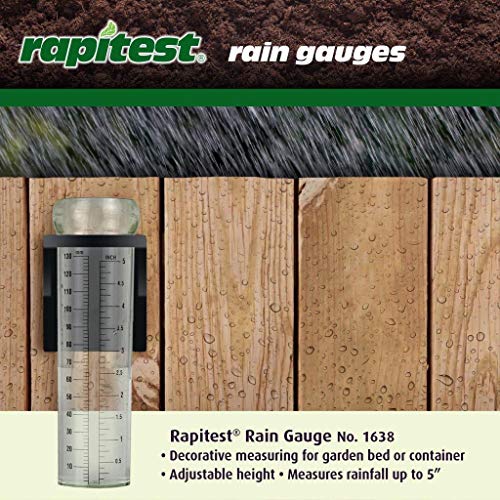 Luster Leaf 1638 Rapitest Rain Gauge with Mounting Bracket, Natural - size: One Size, style: Plastic Rain Gauge w/Bracket