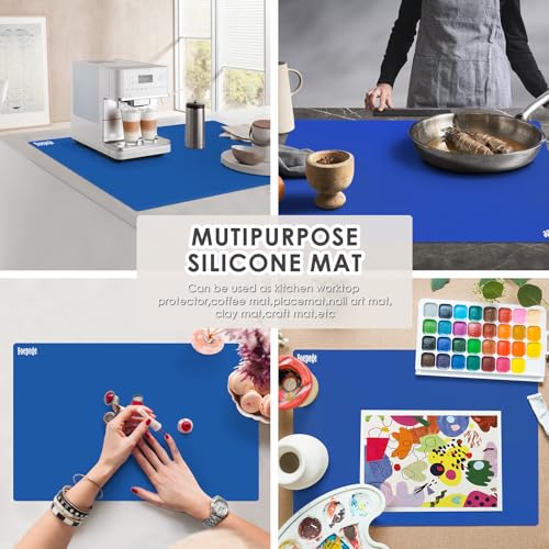 31.5" x 23.6" Extra Large Silicone Mat for Resin Casting, Crafts and Epoxy - color: Dark Blue