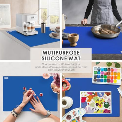 31.5" x 23.6" Extra Large Silicone Mat for Resin Casting, Crafts and Epoxy - color: Dark Blue