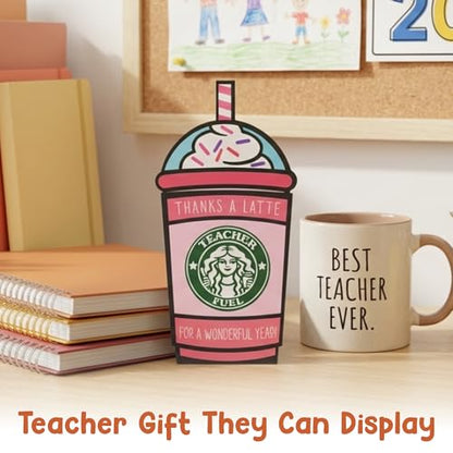 KATINAT 6 Pcs Teacher Appreciation Gift Card Holder, Teacher Fuel Teacher Gifts,Teacher Survival Kit Thank You Gifts for Women Men, End of Year Gifts Graduation First Day Back to School - color: Teacher Fuel