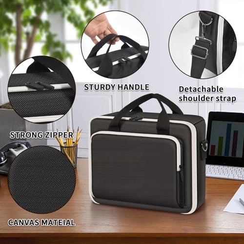 Wireless Mobile Printer Case Compatible with Canon PIXMA TR150/ iP110 Printers, Potable Travel Storage Bag Fit for Printer Charger, Ink Cartridges, Batteries and Accessories (Box Only) -Black - color: Black