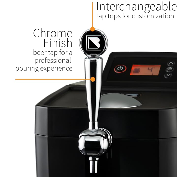 BrewArt Complete Beer Brewing & Dispensing System Bundle | BeerDroid Fully Automated Brewer & BrewFlo CO2-Free Beer Dispenser | 2 5L Kegs & Discovery Pale Ale BrewPrint Included - style: BrewFlo Beer Dispenser and Beer Brewing System