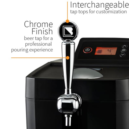 BrewArt Complete Beer Brewing & Dispensing System Bundle | BeerDroid Fully Automated Brewer & BrewFlo CO2-Free Beer Dispenser | 2 5L Kegs & Discovery Pale Ale BrewPrint Included - style: BrewFlo Beer Dispenser and Beer Brewing System