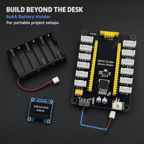 ESP32-S3 IoT Dev Kit: Sensor Expansion Board, OLED