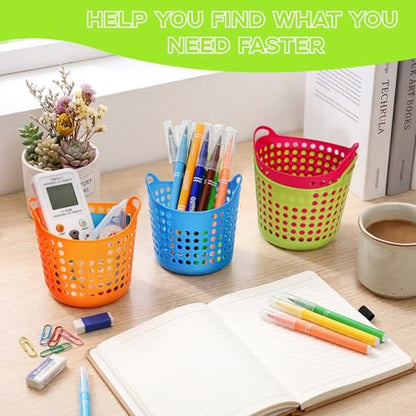 32 Pieces Pencil Cup Bulk, Plastic Pen Holder for Desk