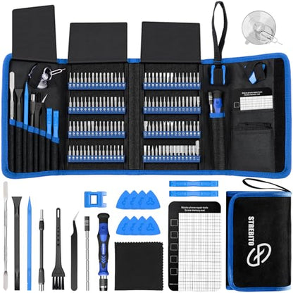 STREBITO Electronics Precision Screwdriver Sets 142-Piece with 120 Bits - color: Blue