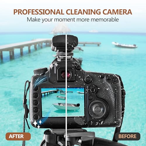 REFLEX CAMERA Professional 19 in 1 Camera Cleaning Kit, Camera Lens Cleaning Kit with Lens Pen, Air/Dust Blower, Microfiber Lens Cloth, Sensor Cleaning Swabs, Lens Solution & Handy Storage Container