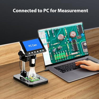 Hayve 4.3'' IPS Coin Microscope 1000X Magnification Digital Microscope - size: 4.3 Inch (No TF Card)
