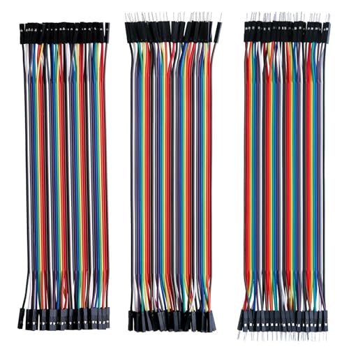 Dupont Jumper Wire Kit, 20cm, 120-Pin, Multicolored