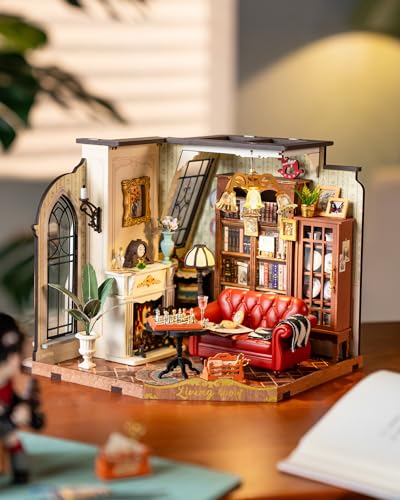 Rolife Living Room DIY Miniature House Kit with LED Light - color: Living Room