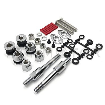 DH006- Compatible with HardDrive Sissy Bar Docking Hardware Kit (Chrome) 02-05 H-D Dyna FXD