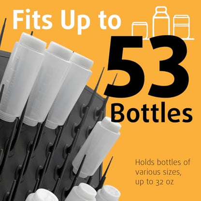 Bottle Drying Rack - Commercial 53-Peg Organizer - size: 53 Pegs