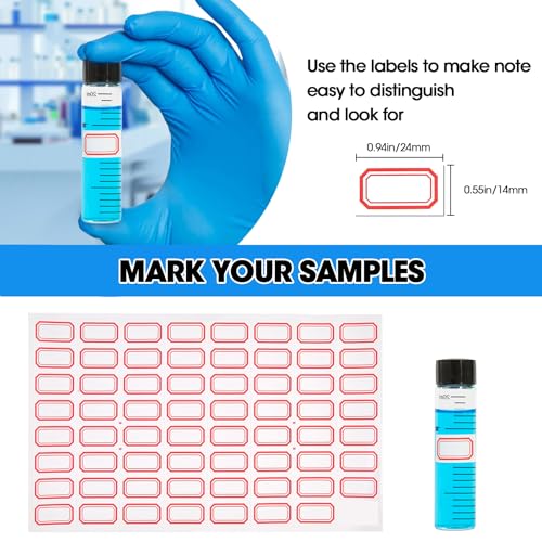 12PCS 20ml Clear Glass Graduated Vials with Screw Caps & Plastic Stoppers - color: CLEAR, size: 20ml