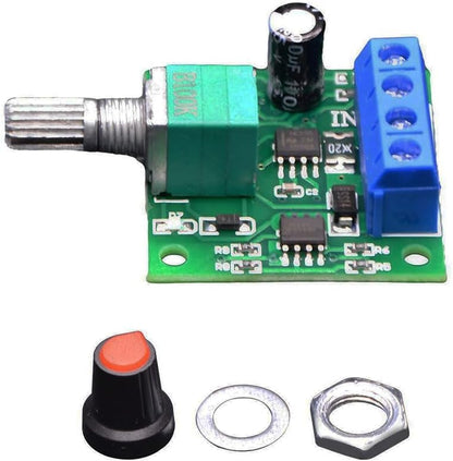 RUIAN PWM DC Motor Speed Controller 1.8-12V 2A 30W Driver 1803BK 5-Pack Kit
