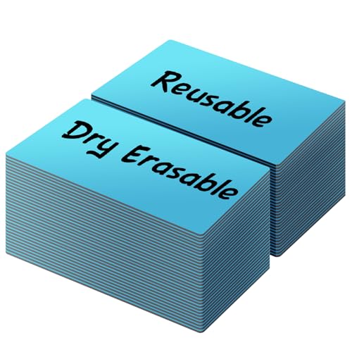 LLPT Dry Erase Magnetic Labels 1" x 4" 50 Packs Blue (DML1040BL) - color: Blue