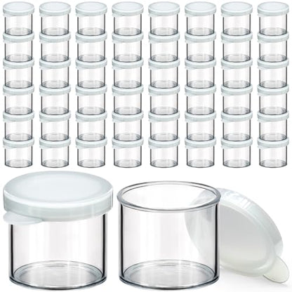 DecorRack 48 Mini Plastic Containers with Lids, 0.3 oz Craft Storage - size: 48 Pack/0.3oz