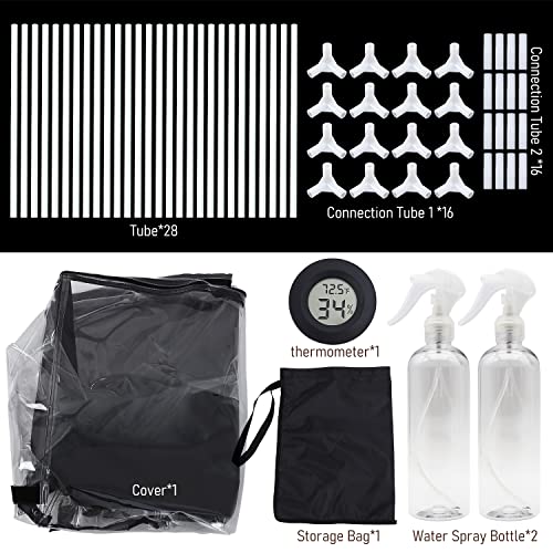 Large Still Air Box Mushroom Mycology Fume Hood Propagation StationsGrow Kit Mushroom Grow Bags Your Monotub Kit Mushroom Planting BagTent for Spores Horticulture Supplies （31.5 * 20.5 * 20.5inch）