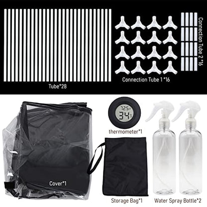 Large Still Air Box Mushroom Mycology Fume Hood Propagation StationsGrow Kit Mushroom Grow Bags Your Monotub Kit Mushroom Planting BagTent for Spores Horticulture Supplies （31.5 * 20.5 * 20.5inch）