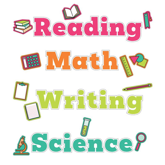 Wall Signs for Core Subjects Bulletin Board Set