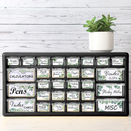 Frienda 84 Pcs 4 Sheet Classroom Toolbox Labels for Teacher,Fresh - style: Fresh