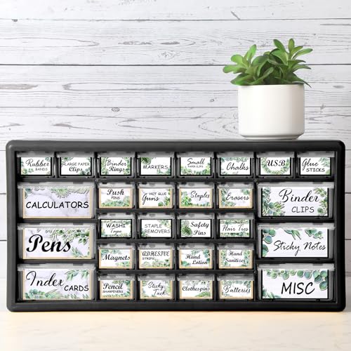 Frienda 84 Pcs 4 Sheet Classroom Toolbox Labels for Teacher,Fresh - style: Fresh