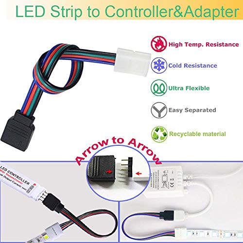 4 Pin LED Strip Connector Kit for10mm Wide LED Light Strip