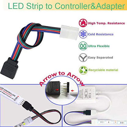 4 Pin LED Strip Connector Kit for10mm Wide LED Light Strip