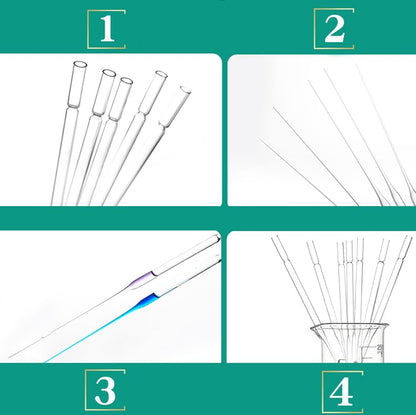 Pasteur Glass Pipette - Disposable Borosilicate Glass Pasteur Pipette (9" - 250pcs) - size: 9" - 250pcs
