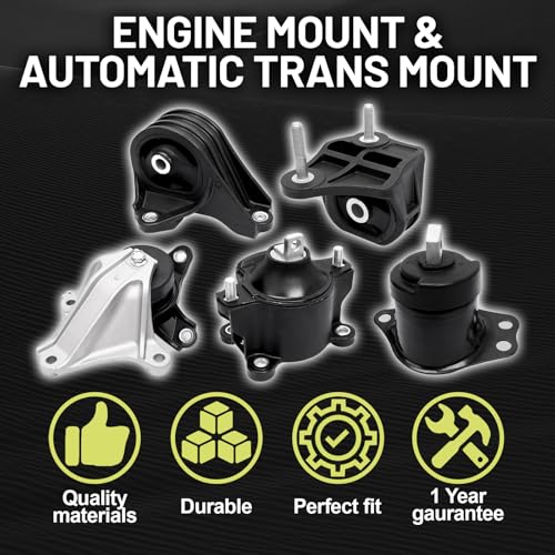 Gdydi 5pcs Engine Motor Mount Set for Hon-da Accord 2.4L 2013-2017 - size: 2013-2017 Accord 2.4L
