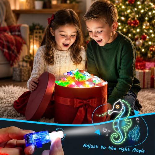 24 Pcs Under the Sea Party Favors LED Finger Lights Toys for Kids Ages 3-12 - style: Under the Sea