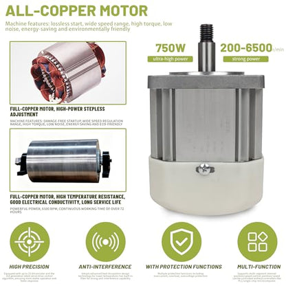 RATTMMOTOR 750W 110V Permanent Magnet Brushless Servo Motor 6500rpm