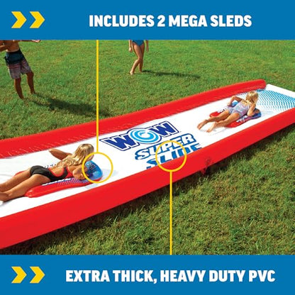 Wow Sports Super Inflatable Lawn Water Slide - 25 ft - Zigzag Sprinklers