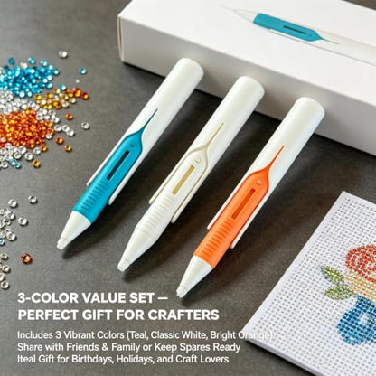 2026 New Automatic Diamond Painting Bead Dispenser, No Wax Needed Art Pen