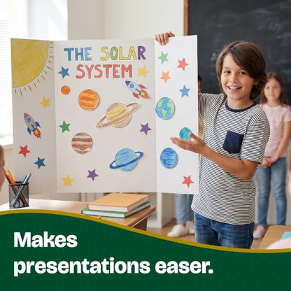 BAZIC Products White Tri-Fold Poster Board, 28 x 40 in, 30-Case - size: 30-Pack