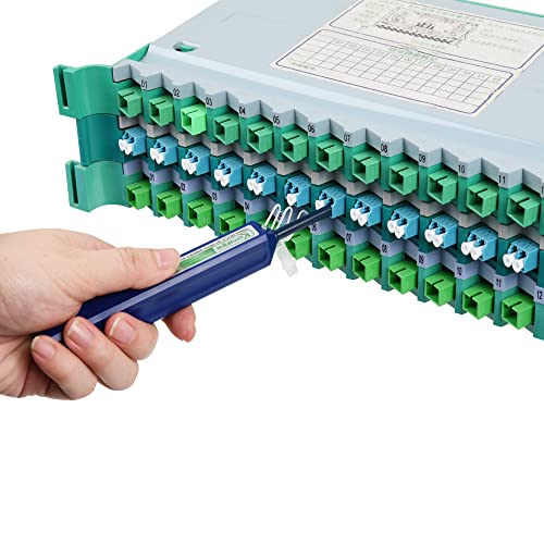 Optic Fiber Cleaning Inspection Probe with 3.5 inch Fiber Microscope Display+2.5mm Universial Male Tip+SC/LC UPC Female Connector+1.25mm/2.5mm Cleaner Pens+Cleaning Cassette - style: KIC-5D
