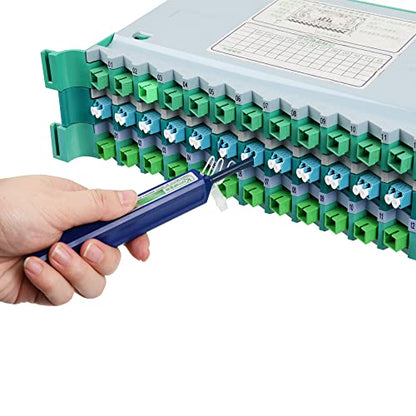 Optic Fiber Cleaning Inspection Probe with 3.5 inch Fiber Microscope Display+2.5mm Universial Male Tip+SC/LC UPC Female Connector+1.25mm/2.5mm Cleaner Pens+Cleaning Cassette - style: KIC-5D