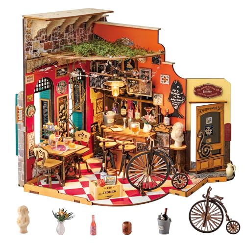 Rolife Bar DIY Miniature House Kit with LED Light - color: Cheers Bar