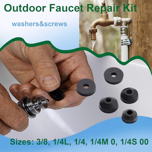 37 Sizes 1075Pcs 3-in-1 Home Universal Rubber Washers Assortment Kit Faucet washers & O-Rings & Plumbing gaskets for Faucets, Hoses, Spigots and Other Plumbing Seal Repair with Pick Hook - size: 37sizes-1075pcs