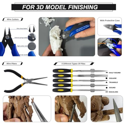 124Pcs 3D Printing Accessory Tools with Tool Bag - style: Tools with Oxford bag