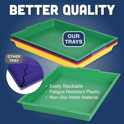 Constructive Playthings Messy Trays for Paint, Water and Sand Toys