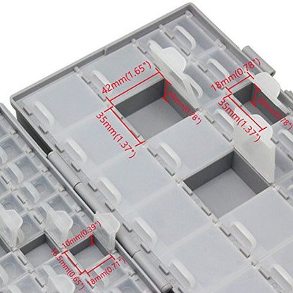 AideTek 4 units BOX-ALL-96 Compartments Empty Enclosure SMD SMT Organizer Great Surface Mount Components Organizer - style: 4BOXALL96