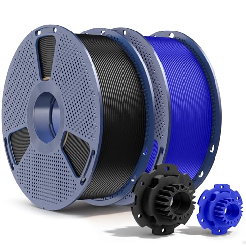 SUNLU PETG Filament 1.75mm,2kg,Black+Klein Blue - color: 2kg Black+klein Blue, size: 2kg